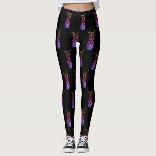 Färgrika ananas leggings