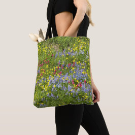 Färgrika ängsblommor Blommor Tygkasse