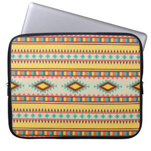 Färgrika Aztec stam- indiandiamanter Laptop Fodral