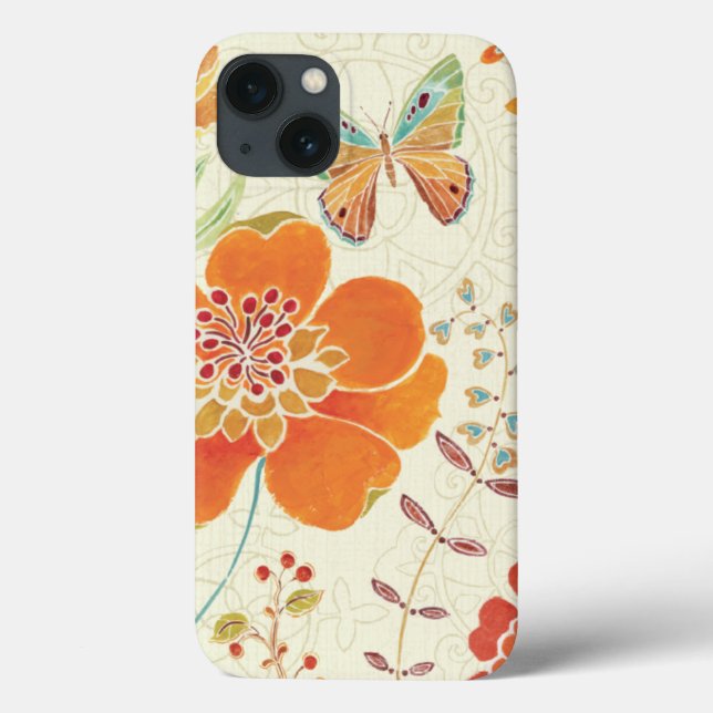 Färgrika blommor och fjärilar (Baksida)