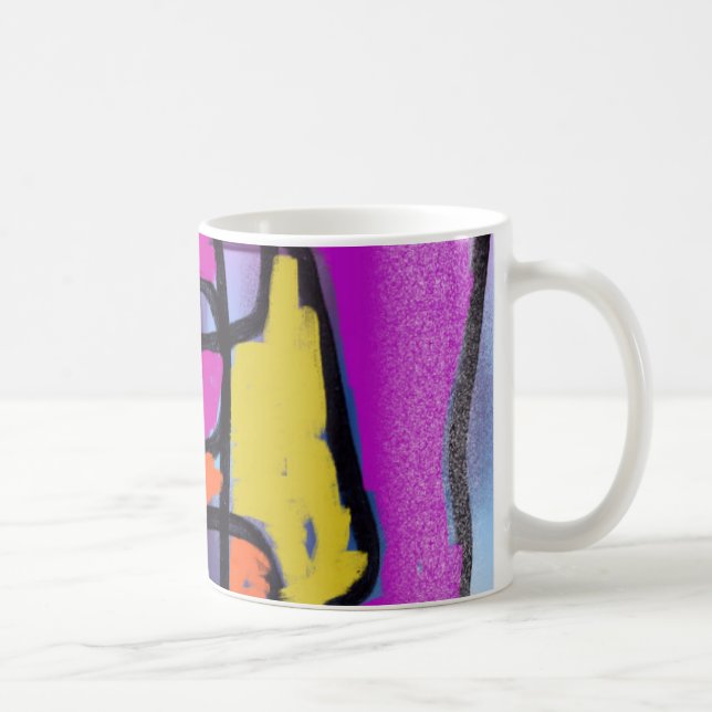 Färgrika bygga kvarter kaffemugg (Höger)