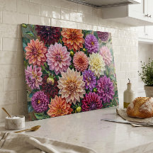 Färgrika Dahlia Blommor