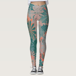 Färgrika daisy leggings