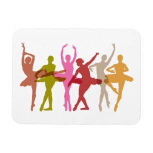 Färgrika dansBallerinas Magnet