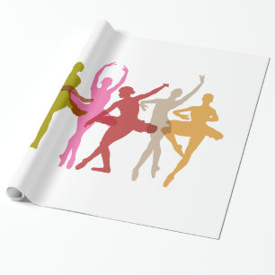 Färgrika dansBallerinas Presentpapper