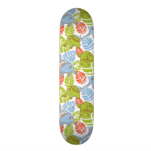 Färgrika djungelelefanter old school skateboard bräda 21,6 cm