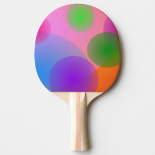 Färgrika ellipser pingisracket
