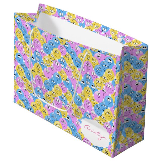 Färgrika Emoji gulliga designer (Framsidan Vinklad)