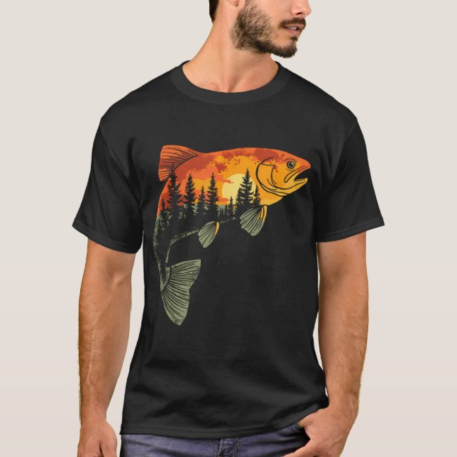 Färgrika fiskar t shirt (Framsida)