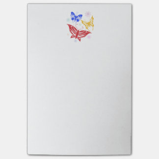 FÄRGRIKA FJÄRILAR POST-IT BLOCK