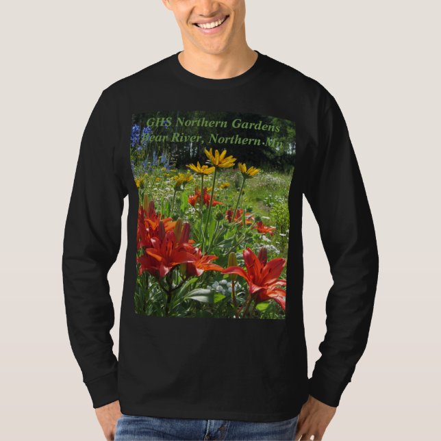 Färgrika försommarträdgårdar t shirt (Framsida)
