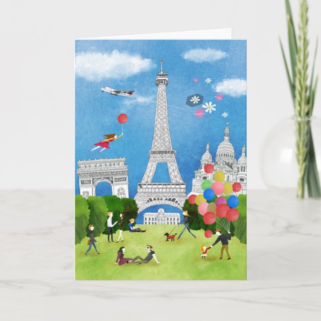 Färgrika frankriken kort (Framsida)