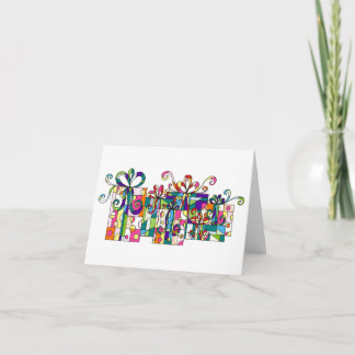 Färgrika gåvor Notecard Anteckningskort