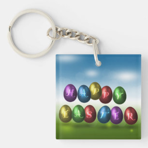 Färgrika glad påskägg