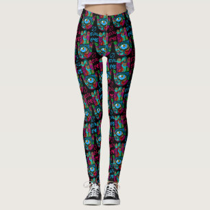 Färgrika Groovy Hamsas Leggings