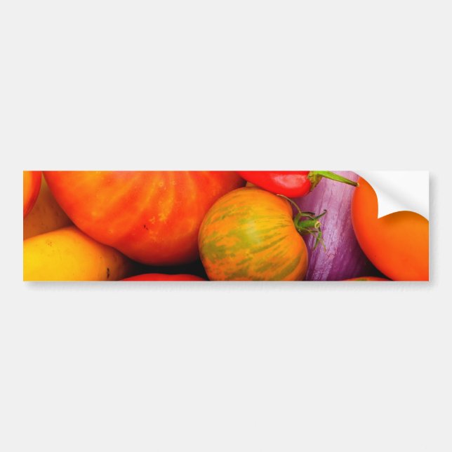 Färgrika Heirloomtomater Bildekal (Framsidan)
