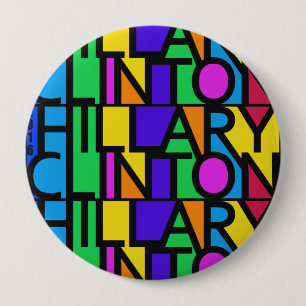 Färgrika Hillary Clinton 2016 knäppas Knapp