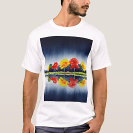 Färgrika hösträd t shirt