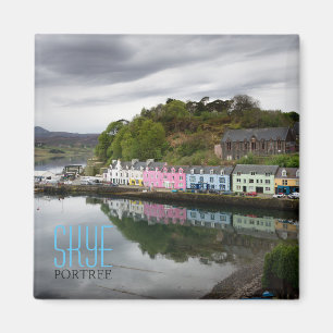 Färgrika hus i Portree, Skye Magnet