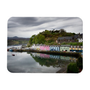 Färgrika hus i Portree, Skye Magnet