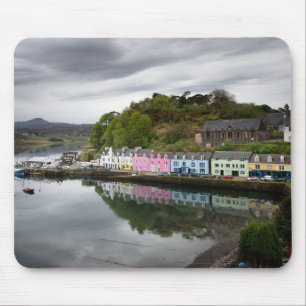 Färgrika hus i Portree, Skye Musmatta