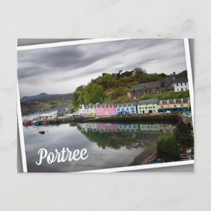 Färgrika hus i Portree, Skye Vykort