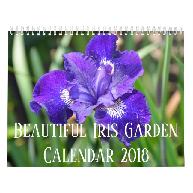 Färgrika irisblommor kalender (Omslag)