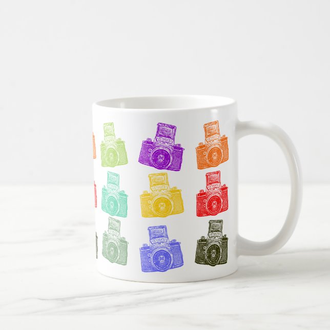 Färgrika kameror kaffemugg (Höger)