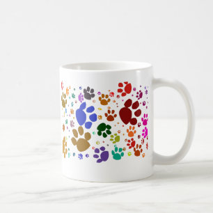 färgrika katttassar kaffemugg