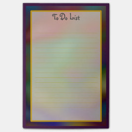 Färgrika lilor som ska göras, listar 4x6 postar post-it block