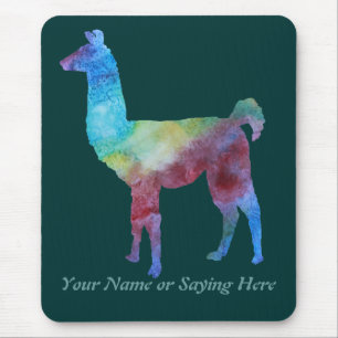 Färgrika Llamas Musmatta