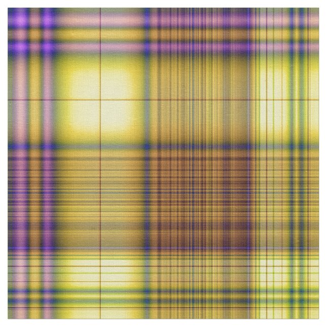Färgrika Madras Tyg (Närbild)