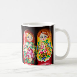 Färgrika Matryoshka dockor Kaffemugg
