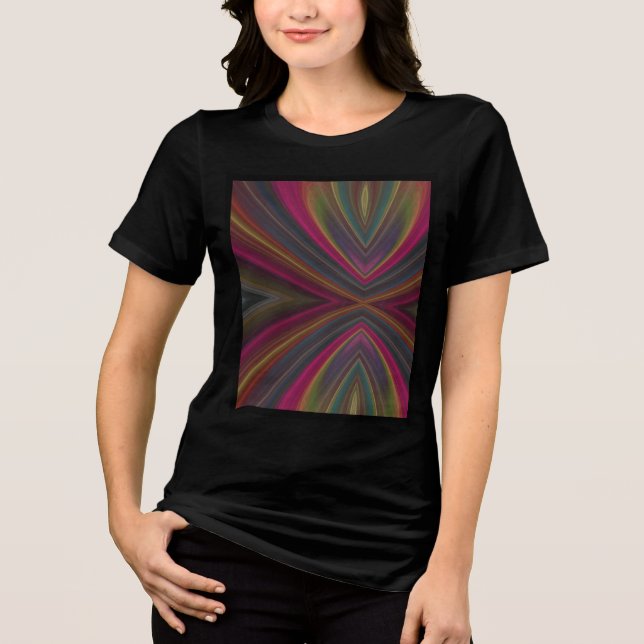 Färgrika mjuka sandvågor t shirt (Framsida)