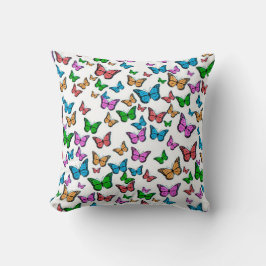 Färgrika monarch Butterflies Kudde