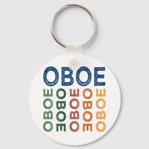 Färgrika Oboe Nyckelring