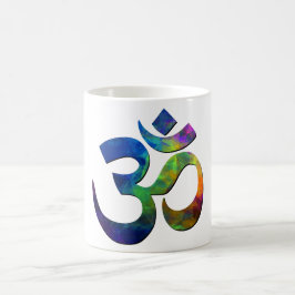 Färgrika Om-Yogasymboler Kaffemugg