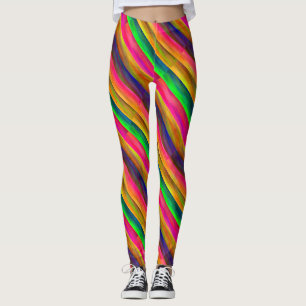 färgrika paletter leggings