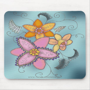 Färgrika påskliljar Mousepad Musmatta