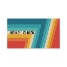 Färgrika Retro randar - 70-tal, 80-taldesign