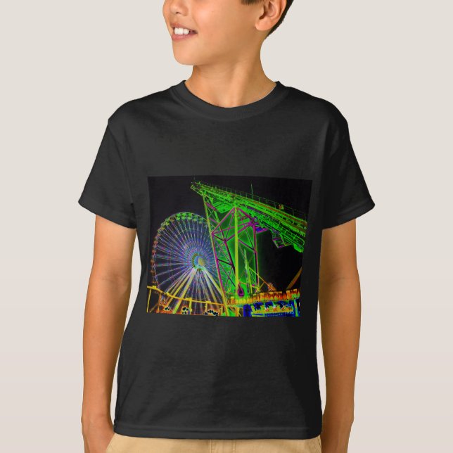 Färgrika ritter t-shirt (Framsida)