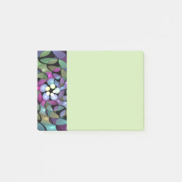 Färgrika rörelser Abstrakt slående fraktalkonst Post-it Block