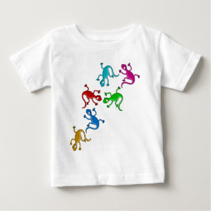 Färgrika skämtsamma ödlor tee shirt
