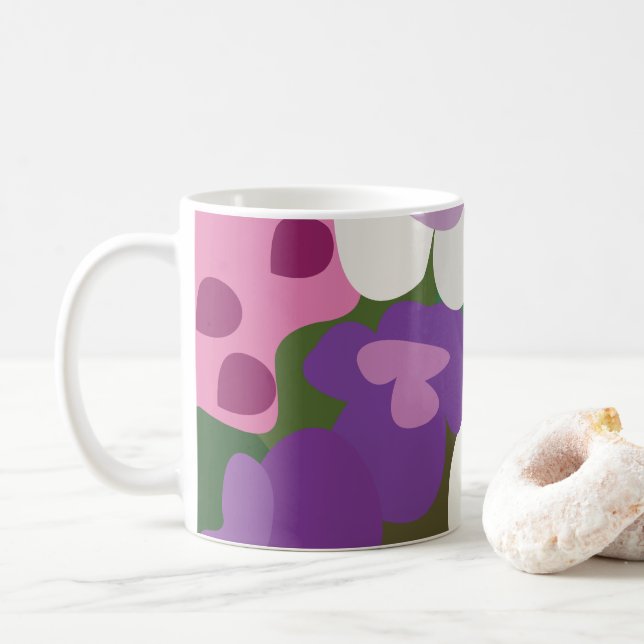 Färgrika spindelörter Blommor Blomster Kaffemugg (Med munk)
