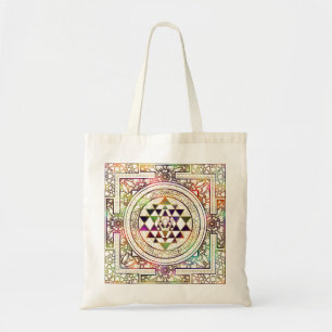 Färgrika Sri Yantra/Sri Chakra Tygkasse