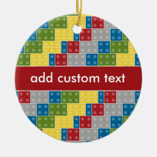 Färgrika tegelstenar för popkonstmönster för julgransprydnad keramik