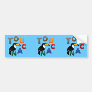 Färgrika Toucan Bildekal