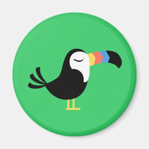 Färgrika Toucan Magnet