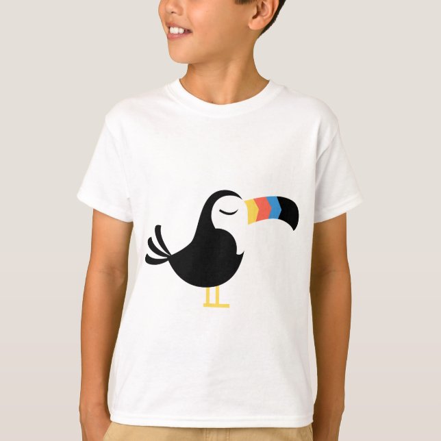 Färgrika Toucan T-shirt (Framsida)