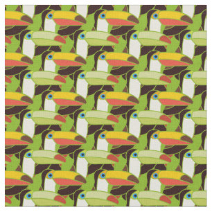 Färgrika Toucans Tyg